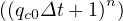 ((qc0Δt+ 1)n)