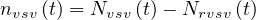nvsv (t) = Nvsv (t)- Nrvsv(t)
